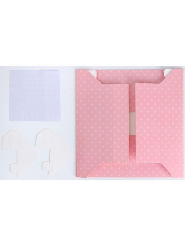 Набор «Слепок ладошки» из гипса 3D в рамке, для девочки