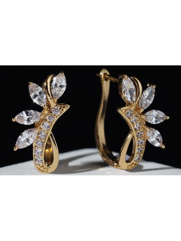 Серьги со стразами 