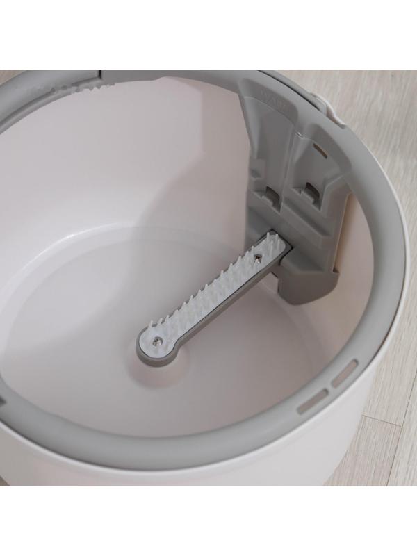 Швабра с отжимом и ведро, насадка из микрофибры