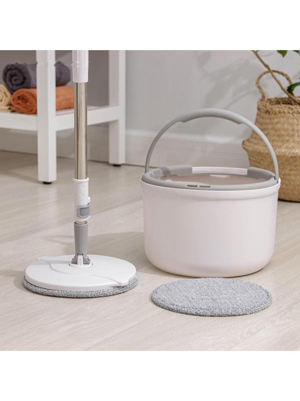Швабра с отжимом и ведро, насадка из микрофибры