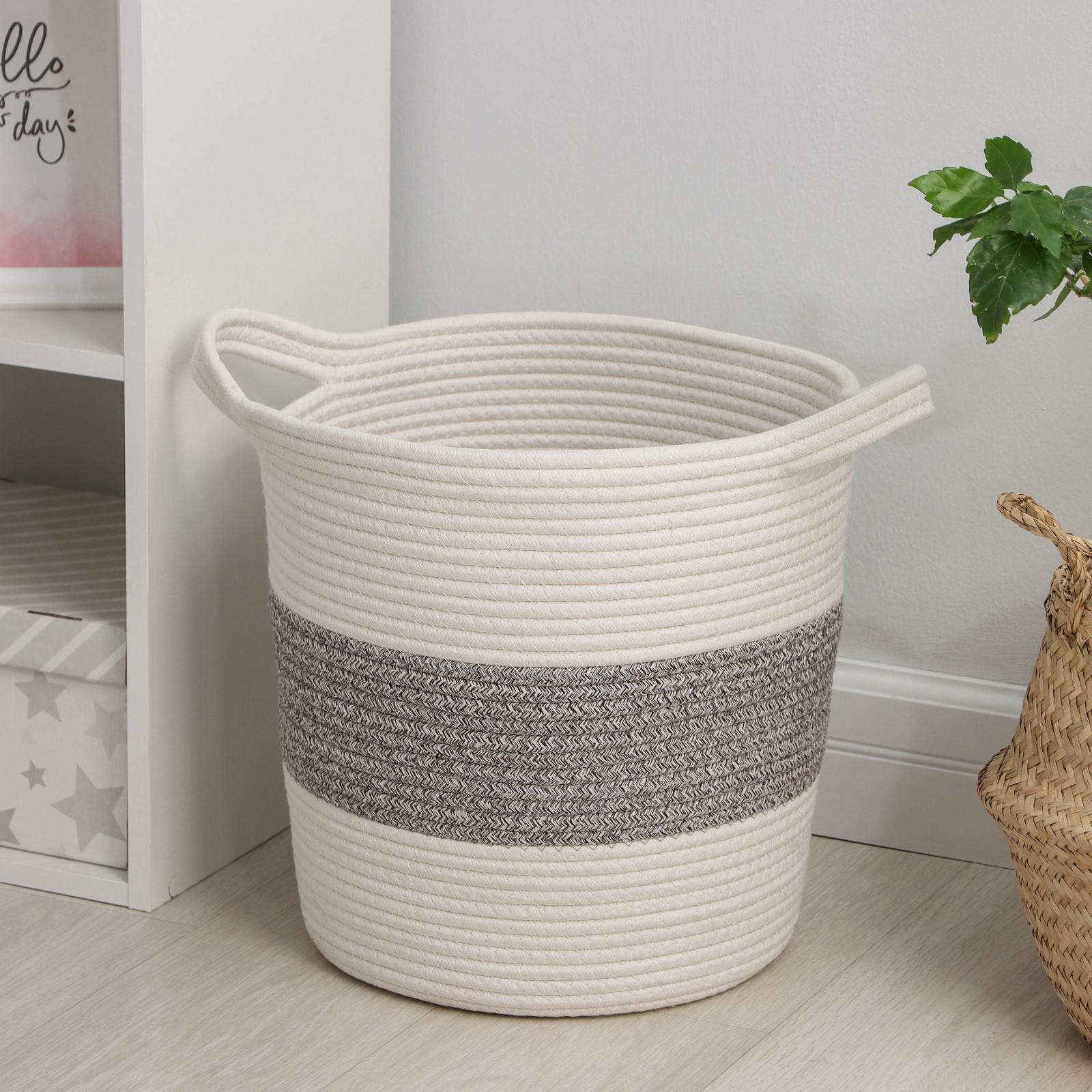 Корзина плетёная для белья Доляна «Милано», 37×35 см