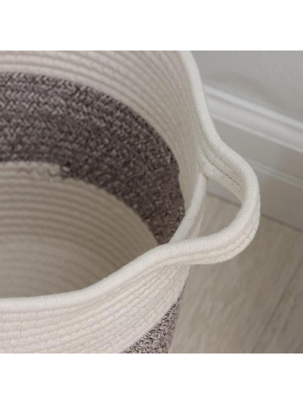 Корзина плетёная для белья Доляна «Милано», 37×35 см