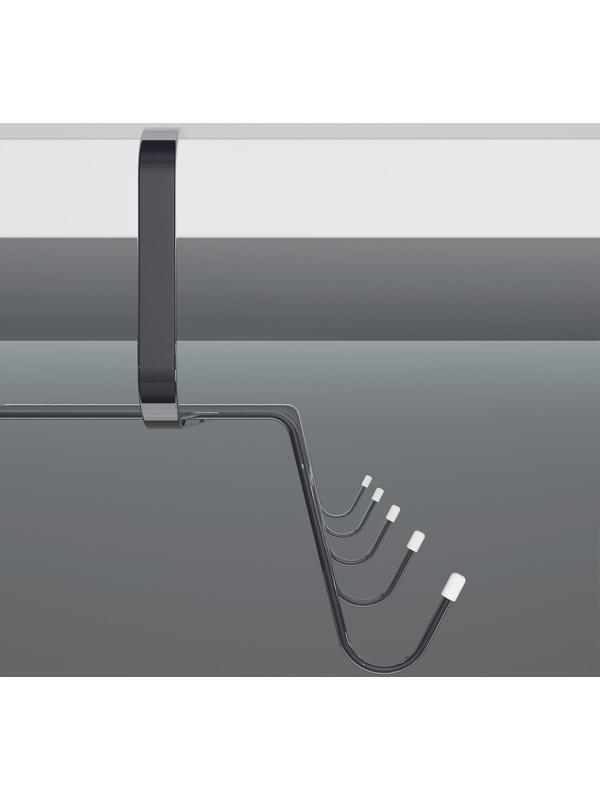 Держатель для кружек подвесной на 10 предметов Доляна, 29×14×8,5 см, цвет серебряный