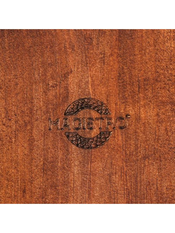 Доска разделочная Magistro, 40×11×2 см, цельный массив кедра