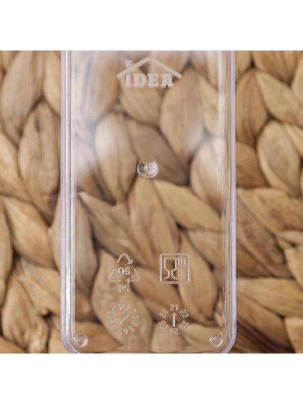 Контейнер для специй «Степ», 120 мл, 5×5×10 см, цвет белый