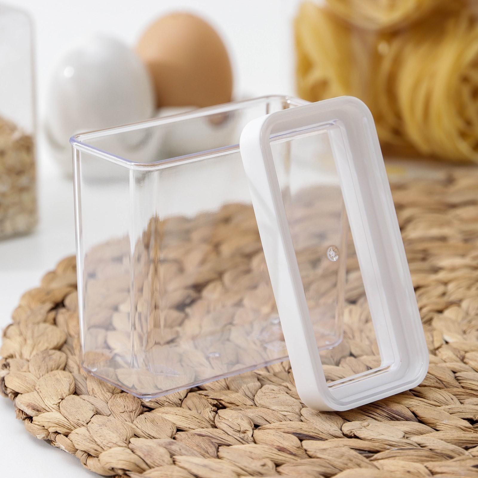 Контейнер для специй «Степ», 270 мл, 9,5×5×10 см, цвет белый