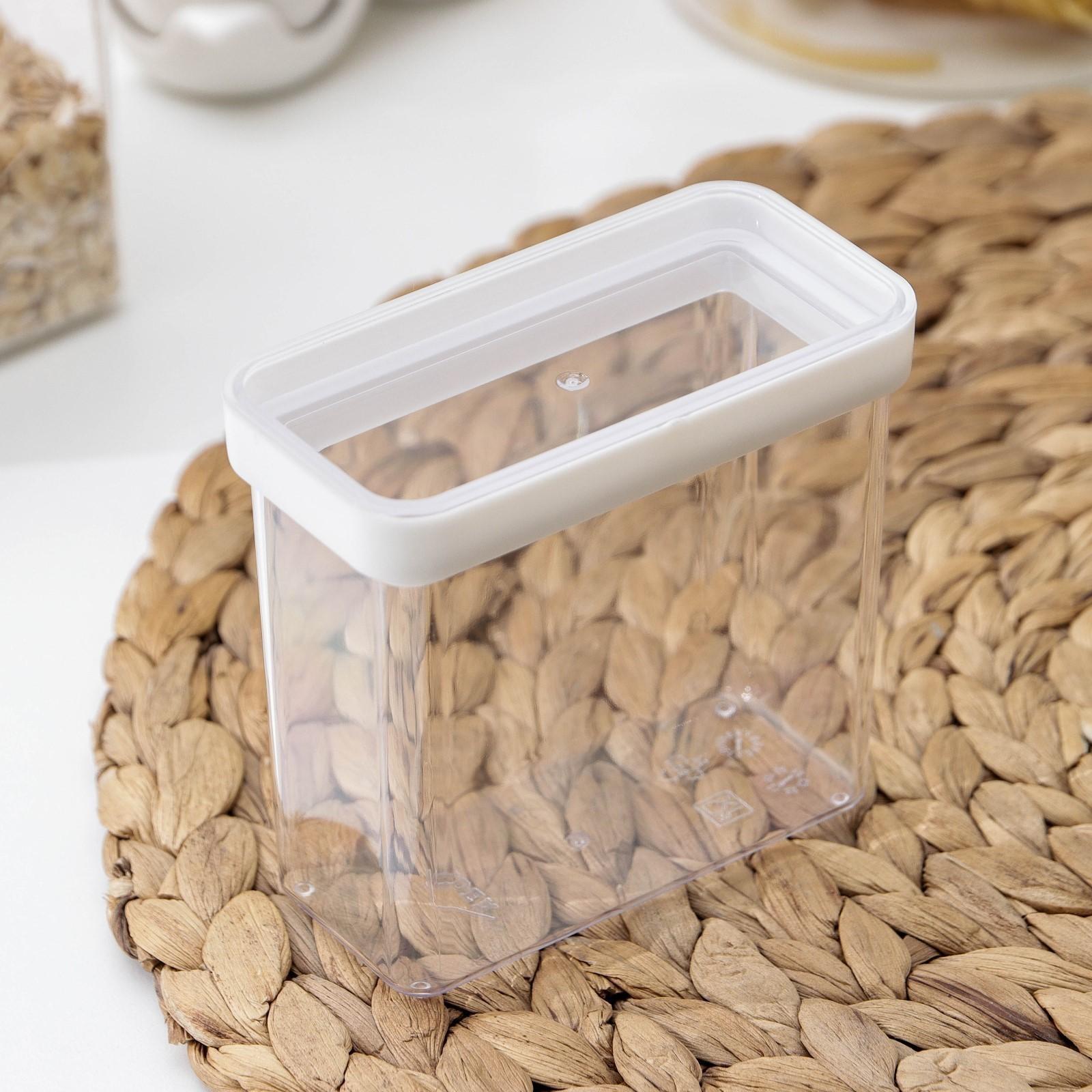 Контейнер для специй «Степ», 270 мл, 9,5×5×10 см, цвет белый