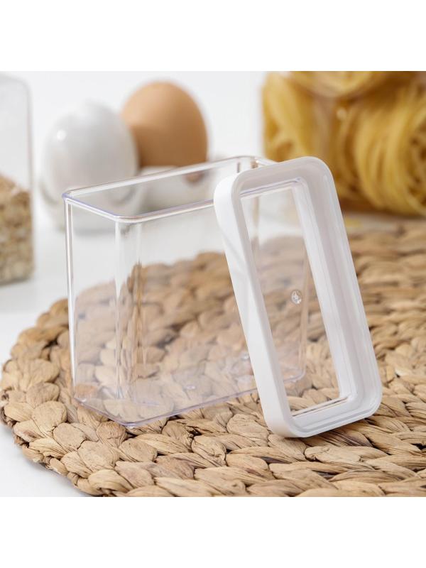 Контейнер для специй «Степ», 270 мл, 9,5×5×10 см, цвет белый