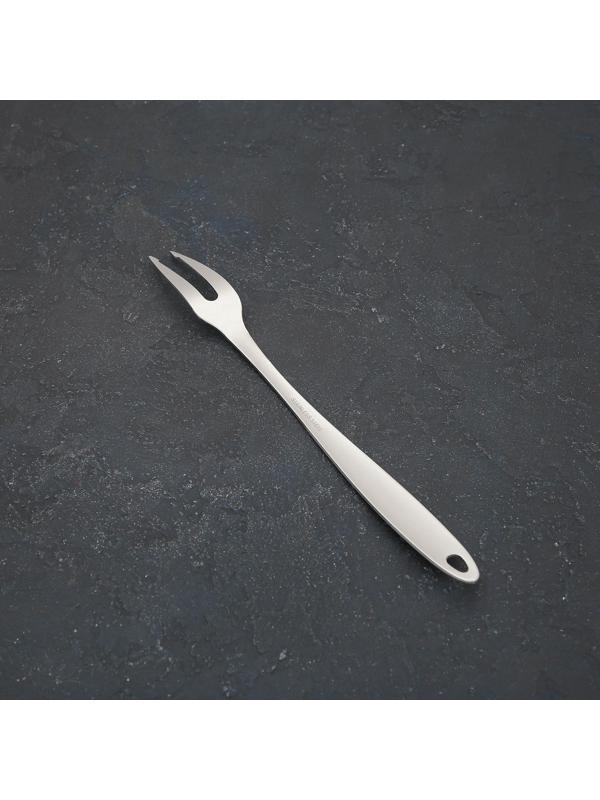 Вилка транжирная «Плетение», h=35 см, цвет серебряный