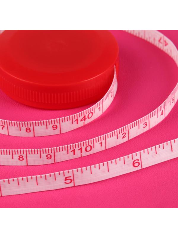 Сантиметровая лента-рулетка портновская, 150 см (см/дюймы), цвет МИКС
