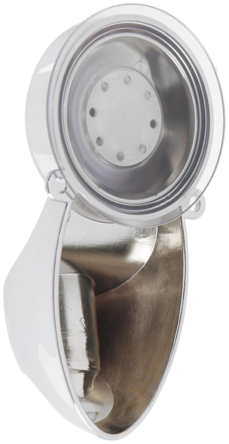 Держатель для душевой лейки ZEIN Z74, на вакуумной присоске, пластик, хром/оранжевый