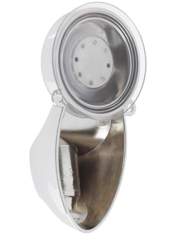 Держатель для душевой лейки ZEIN Z74, на вакуумной присоске, пластик, хром/оранжевый