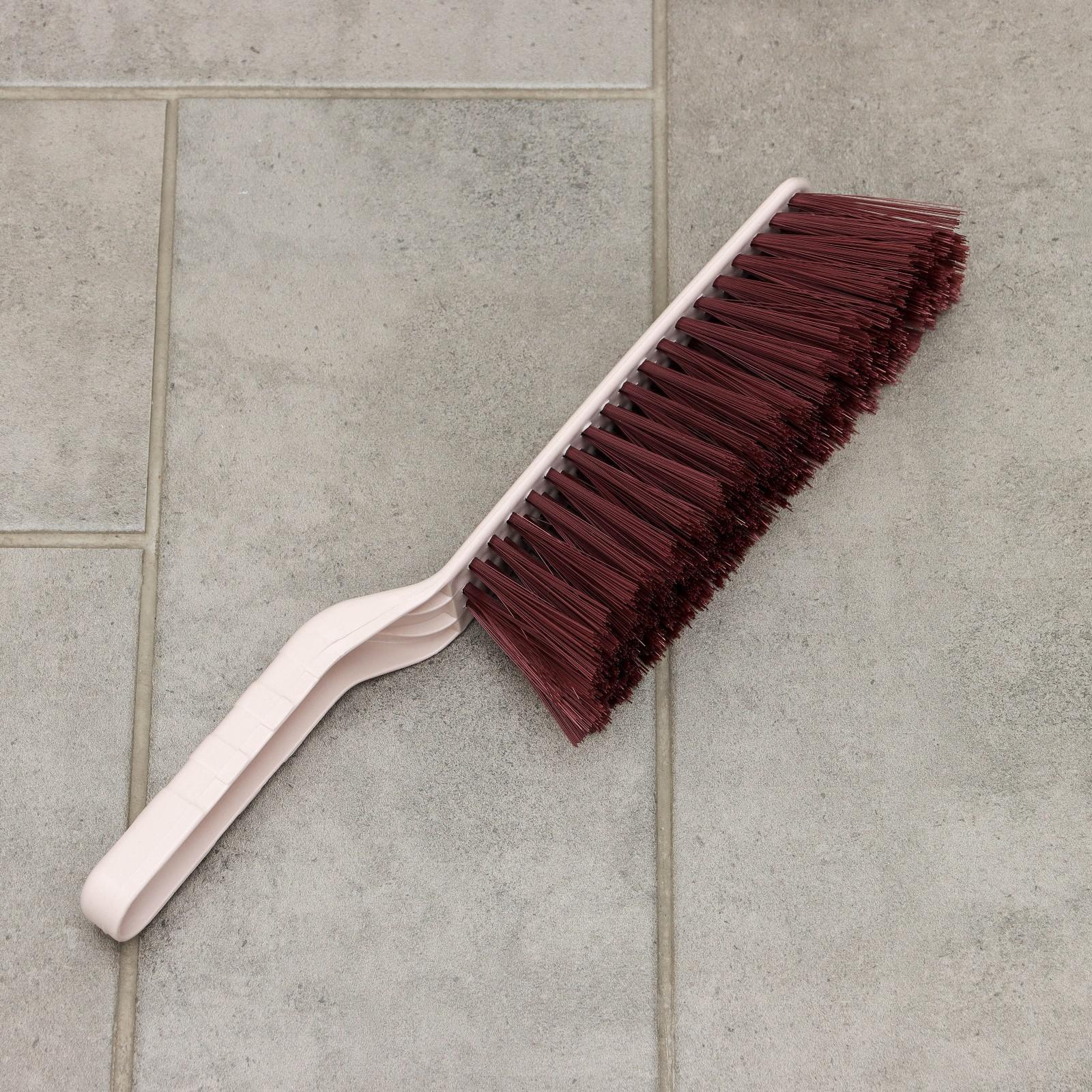 Щётка-смётка пластиковая Доляна, рабочая часть 18 см, 31×3,5 см