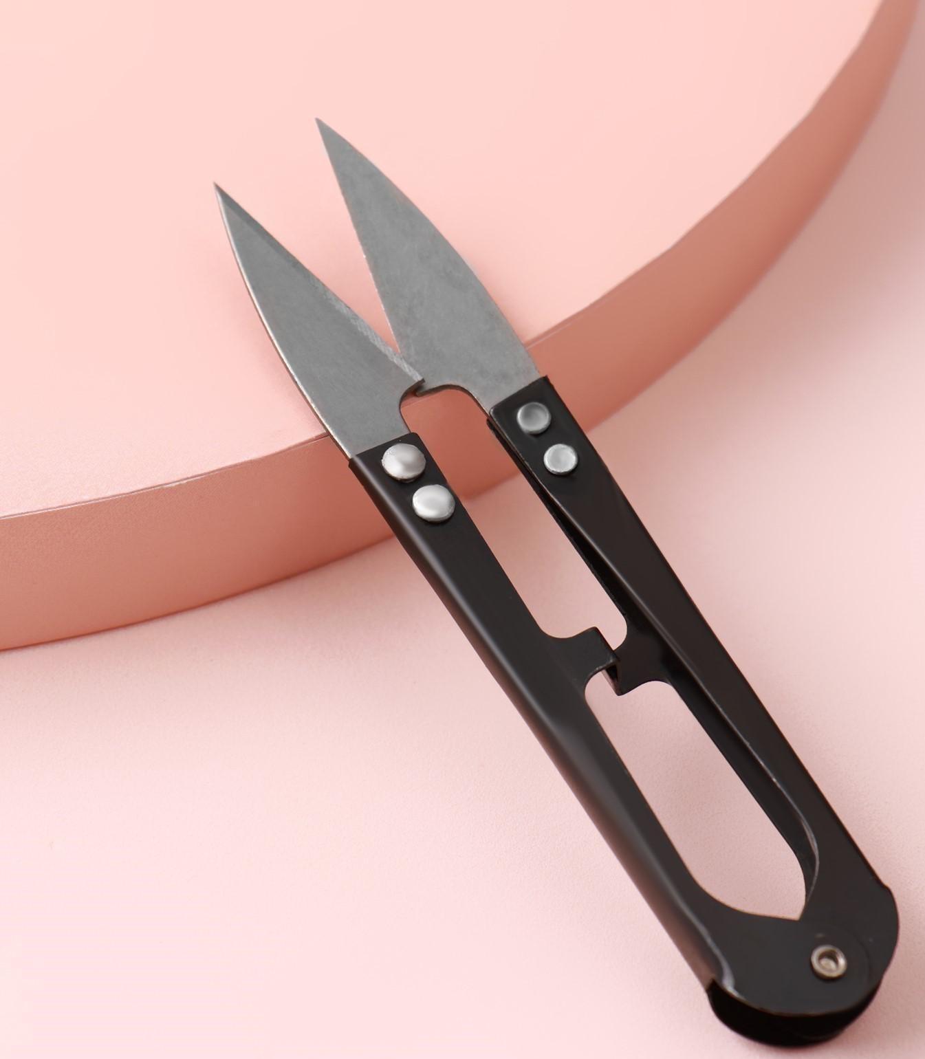 Ножницы для распарывания швов, обрезки ниток, 10 см, цвет МИКС