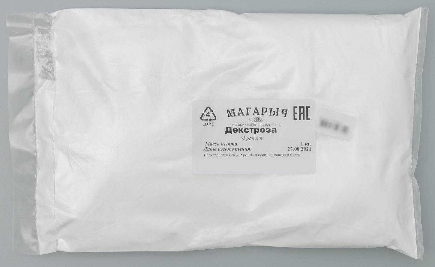 Декстроза упаковка 1кг (+- 50гр)