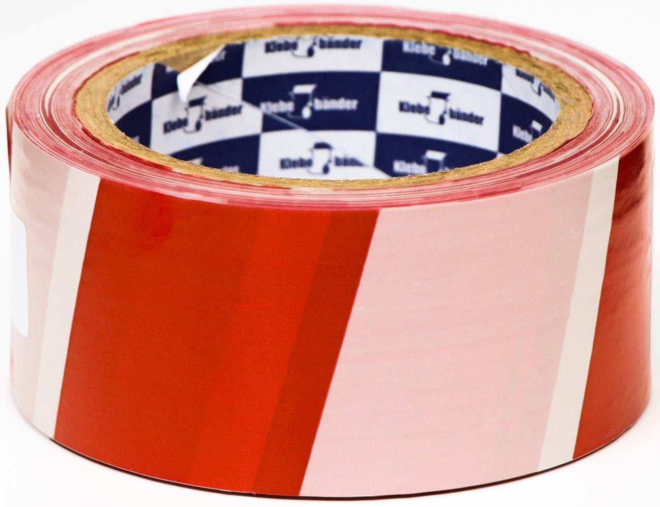 Лента для ограждений Klebebänder, 50мм*90м, бело-красная, неклейкая