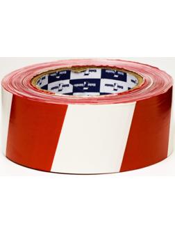 Лента для ограждений Klebebänder, 50мм*200м, бело-красная, неклейкая