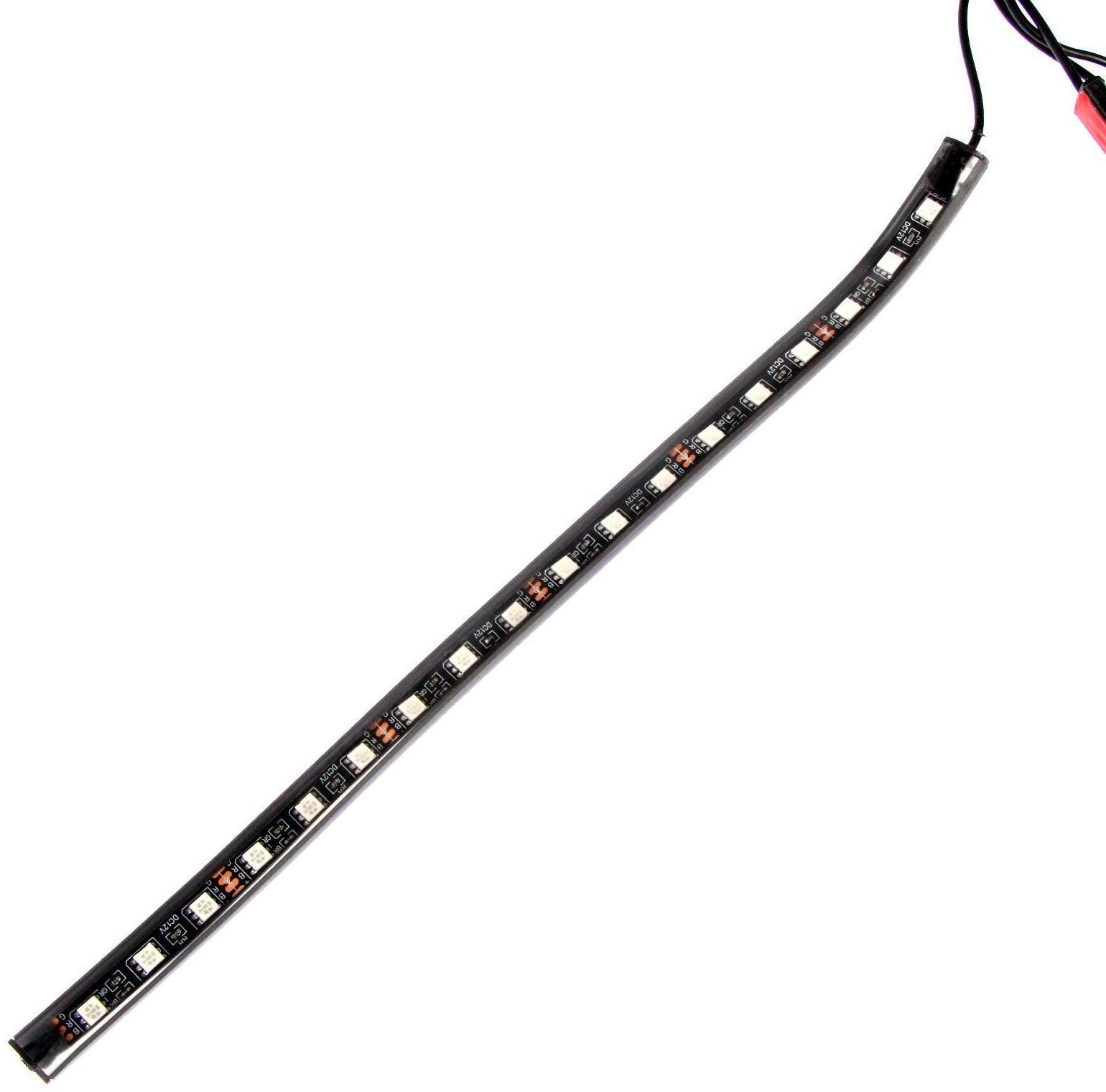 Подсветка салона 18 LED-5050, 32 см, пульт, светомузыка, мультисвет RGB, 4 шт