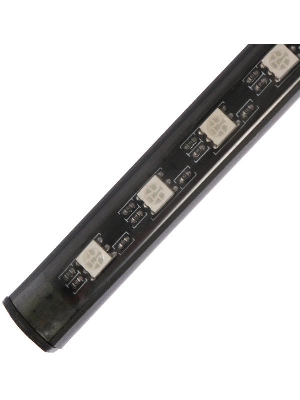 Подсветка салона 9 LED-5050, 14 см, пульт, светомузыка, мультисвет RGB, 4 шт