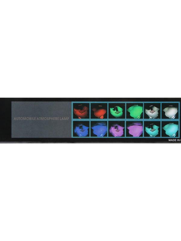 Подсветка салона 12 LED-5050, 22 см, пульт, светомузыка, мультисвет RGB, 4 шт