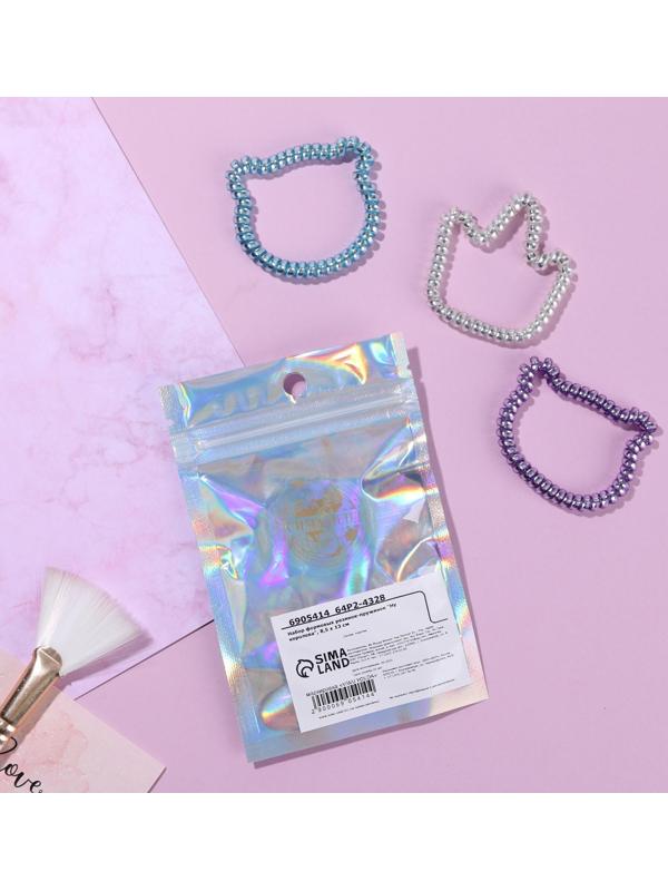 Набор резинок пружинок для волос 