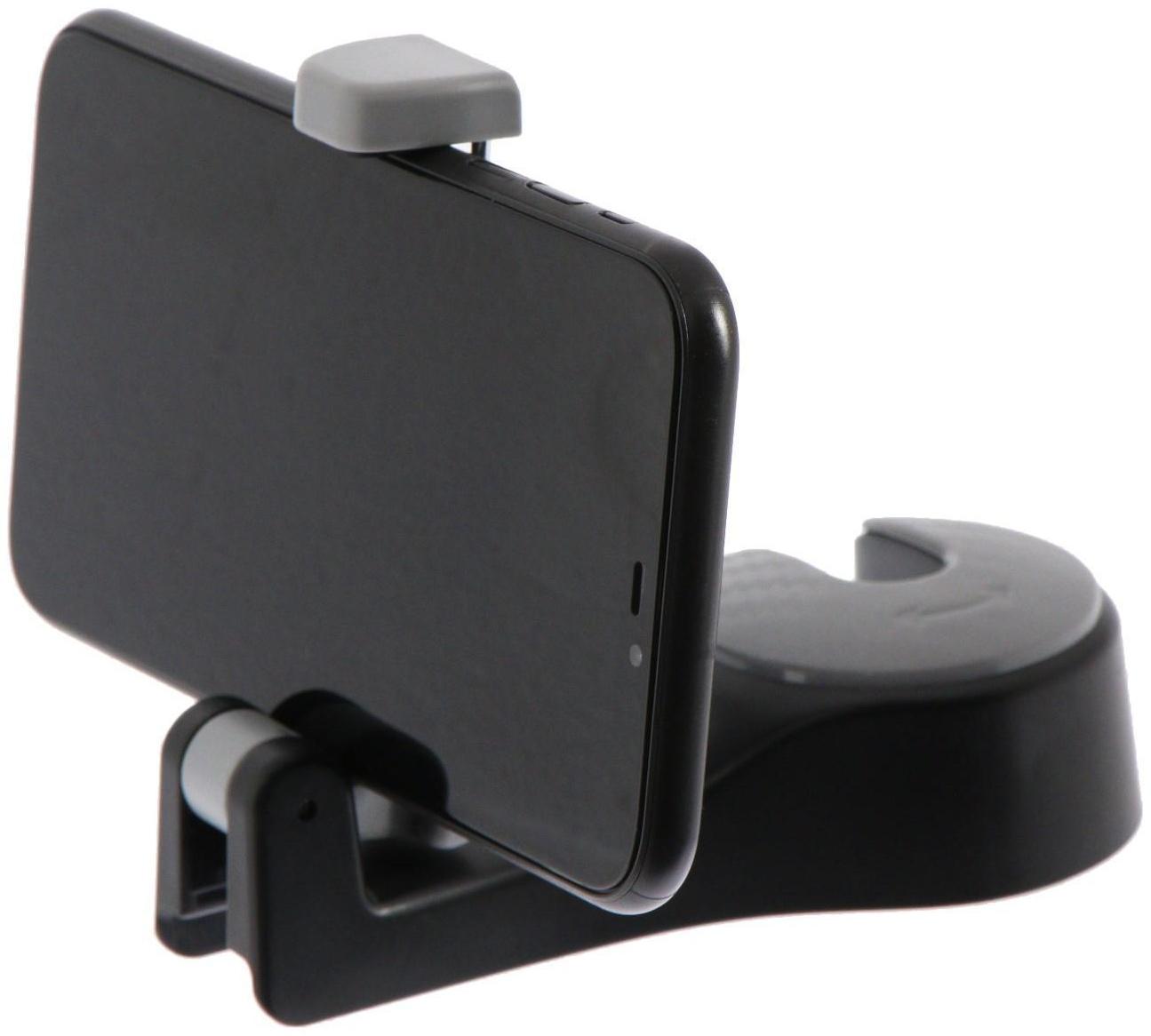 Вешалка-крючок TORSO, на подголовник с держателем телефона