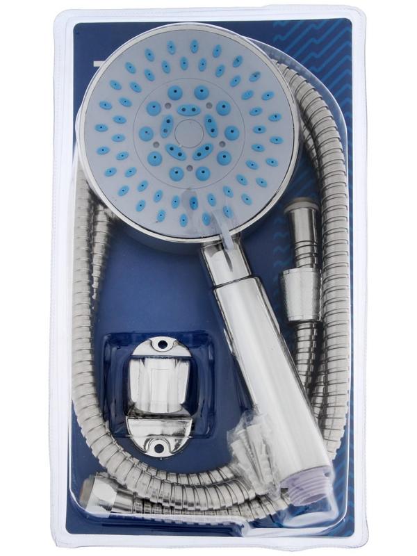 Набор для душа ZEIN Z0505, шланг 150 см, держатель, лейка 5 режимов, хром