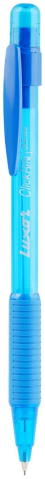 Карандаш механический 0.5 мм, HB, Luxor ClickRite, с ластиком, резиновый упор, микс