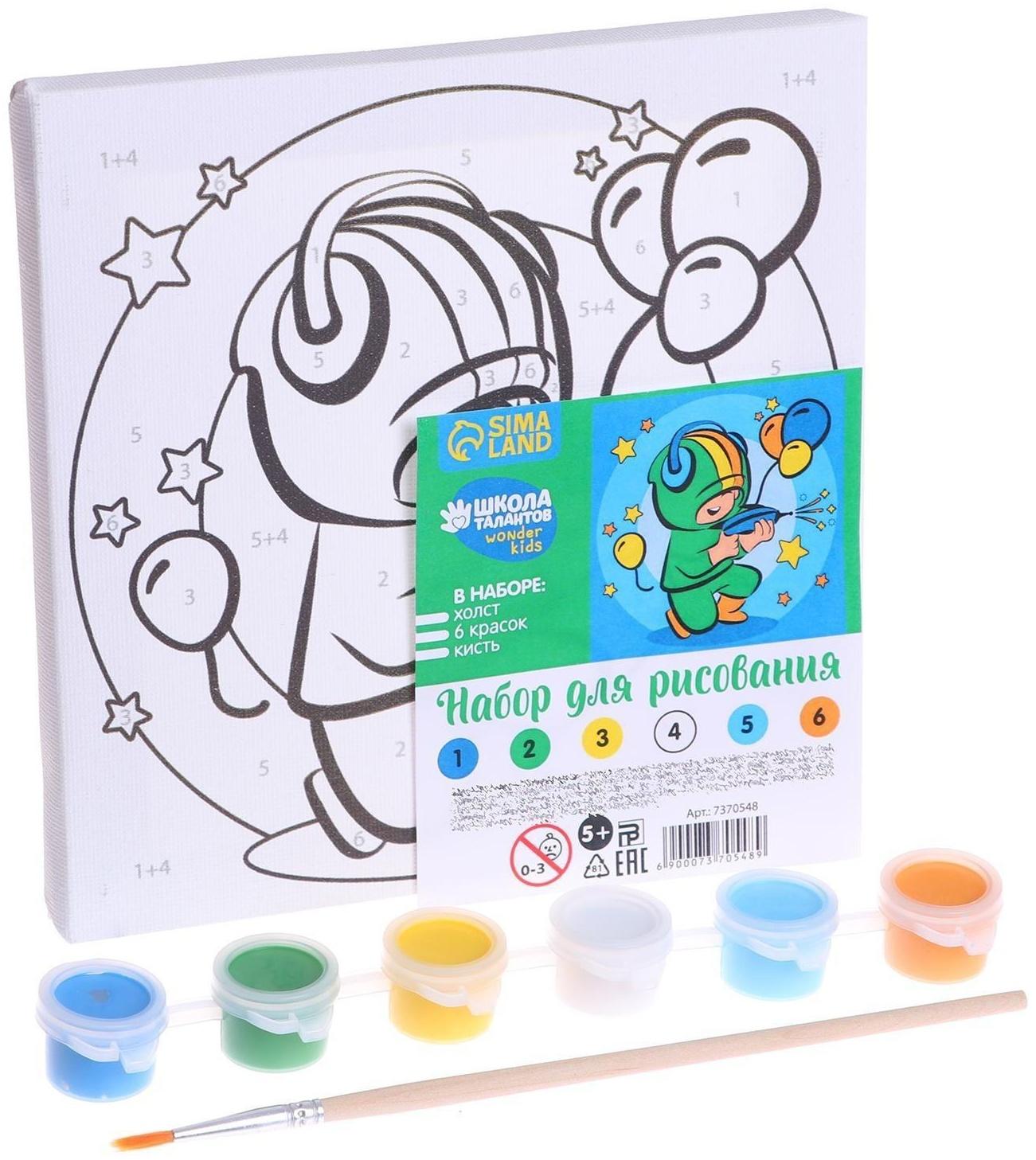 Картина по номерам «Звёздная битва» 15х15 см