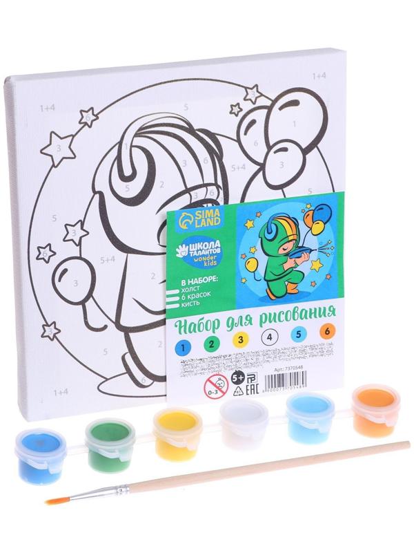 Картина по номерам «Звёздная битва» 15х15 см