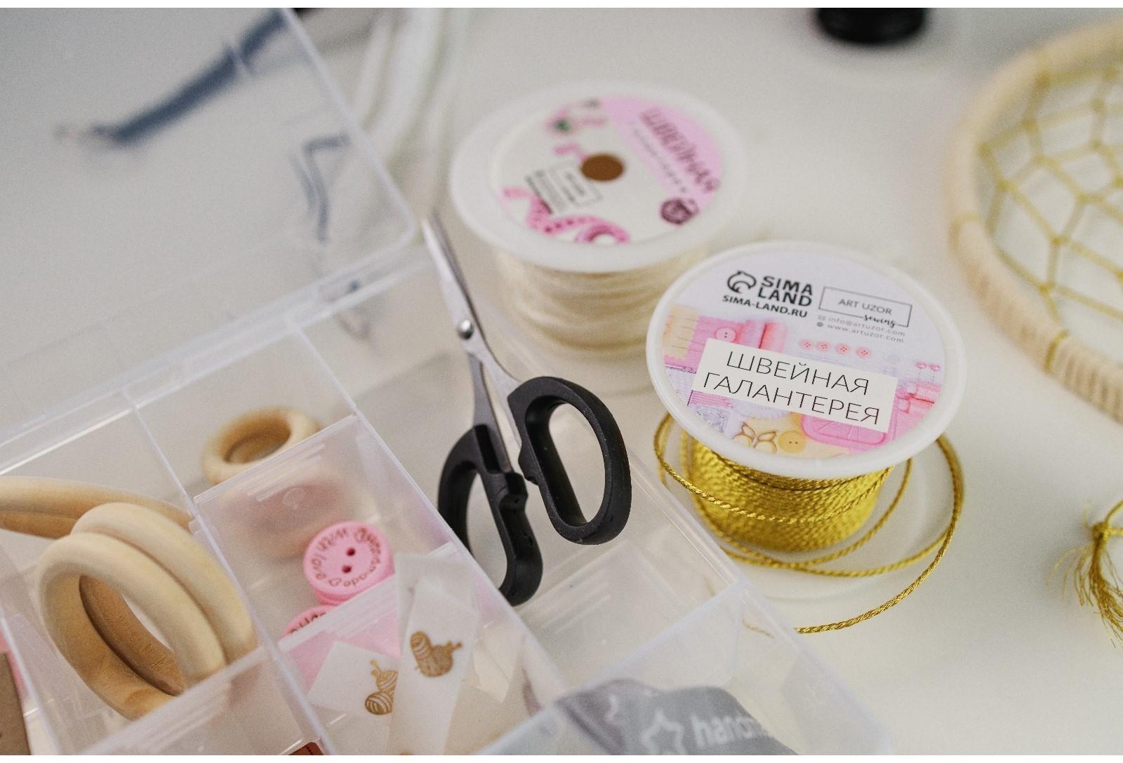 Нить для плетения, d = 1 мм, 25 ± 1 м, цвет золотой