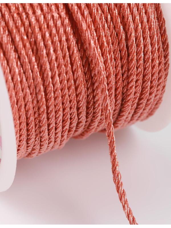 Нить для плетения, d = 2 мм, 25 ± 1 м, цвет коралловый