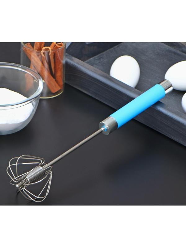 Миксер механический Доляна Color, 30 см, нержавеющая сталь, цвет МИКС