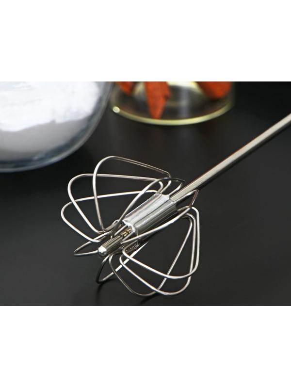 Миксер механический Доляна Color, 30 см, нержавеющая сталь, цвет МИКС