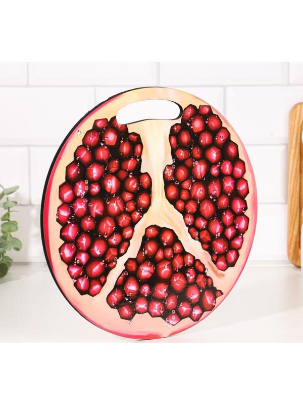 Доска разделочная круглая кухонная 