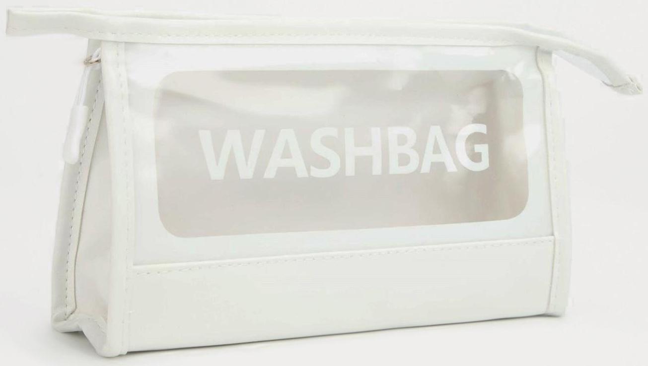 Косметичка на молнии, цвет белый