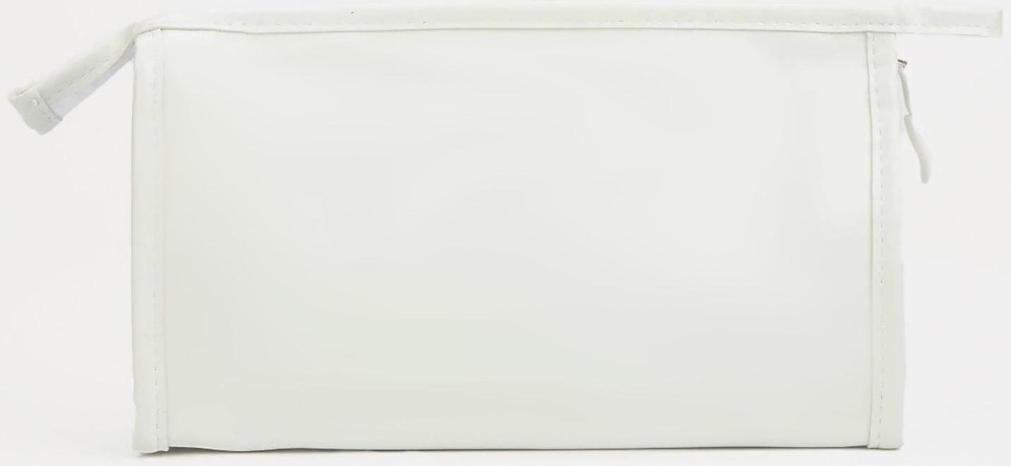 Косметичка на молнии, цвет белый