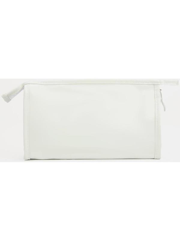 Косметичка на молнии, цвет белый