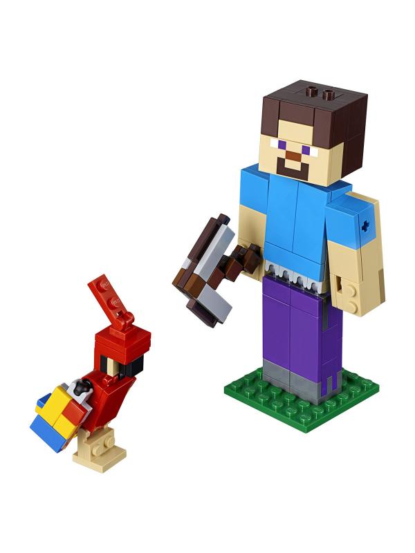 Конструктор Bl «Стив с попугаем» 11166 (Minecraft 21148) / 159 деталей