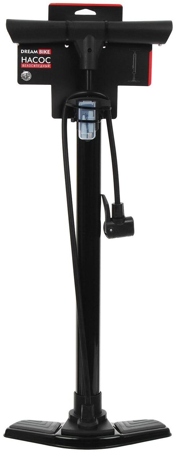 Насос велосипедный напольный Dream Bike, цвет чёрный