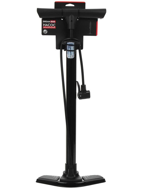 Насос велосипедный напольный Dream Bike, цвет чёрный