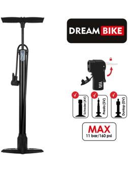 Насос велосипедный напольный Dream Bike, цвет чёрный