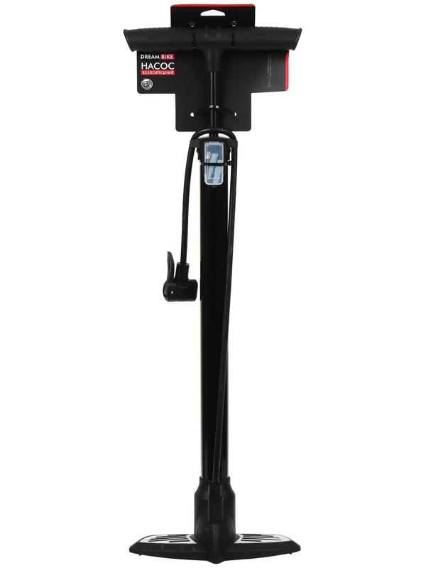 Насос велосипедный напольный Dream Bike, цвет чёрный