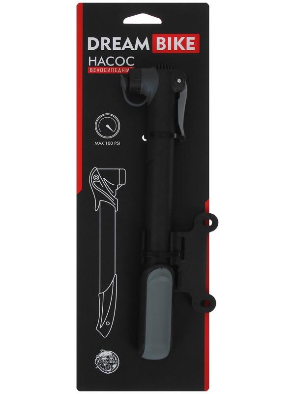 Насос ручной Dream Bike, цвет чёрный