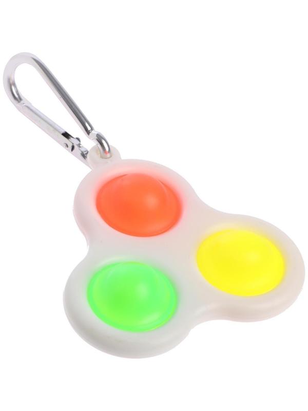 Игрушка-антистресс на карабине, симпл-димпл, МИКС