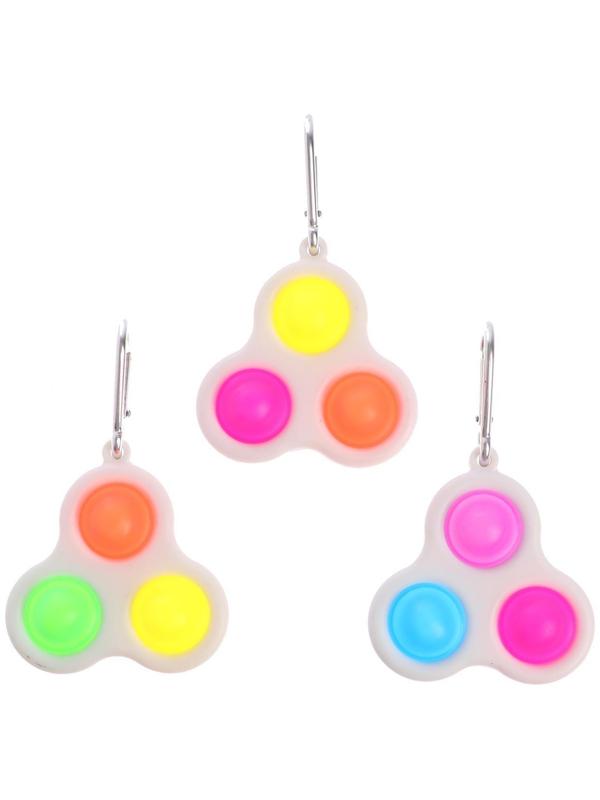 Игрушка-антистресс на карабине, симпл-димпл, МИКС