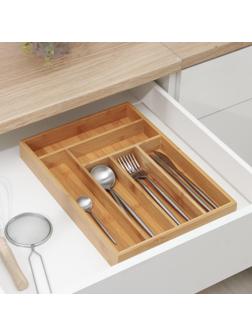 Сушилка для столовых приборов «Бамбуковый лес», 37×26×4 см, 6 ячеек