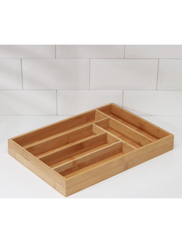 Сушилка для столовых приборов «Бамбуковый лес», 37×26×4 см, 6 ячеек