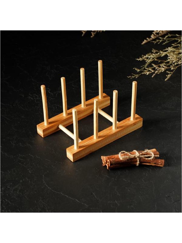 Подставка для разделочных досок и крышек, 3 места, бамбук