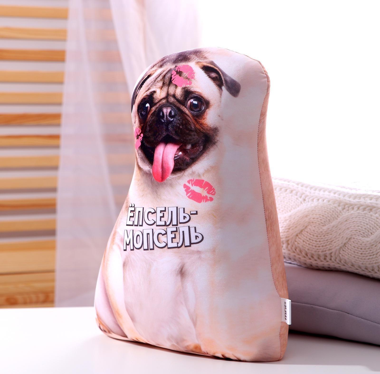 Игрушка антистресс «Мопсель»